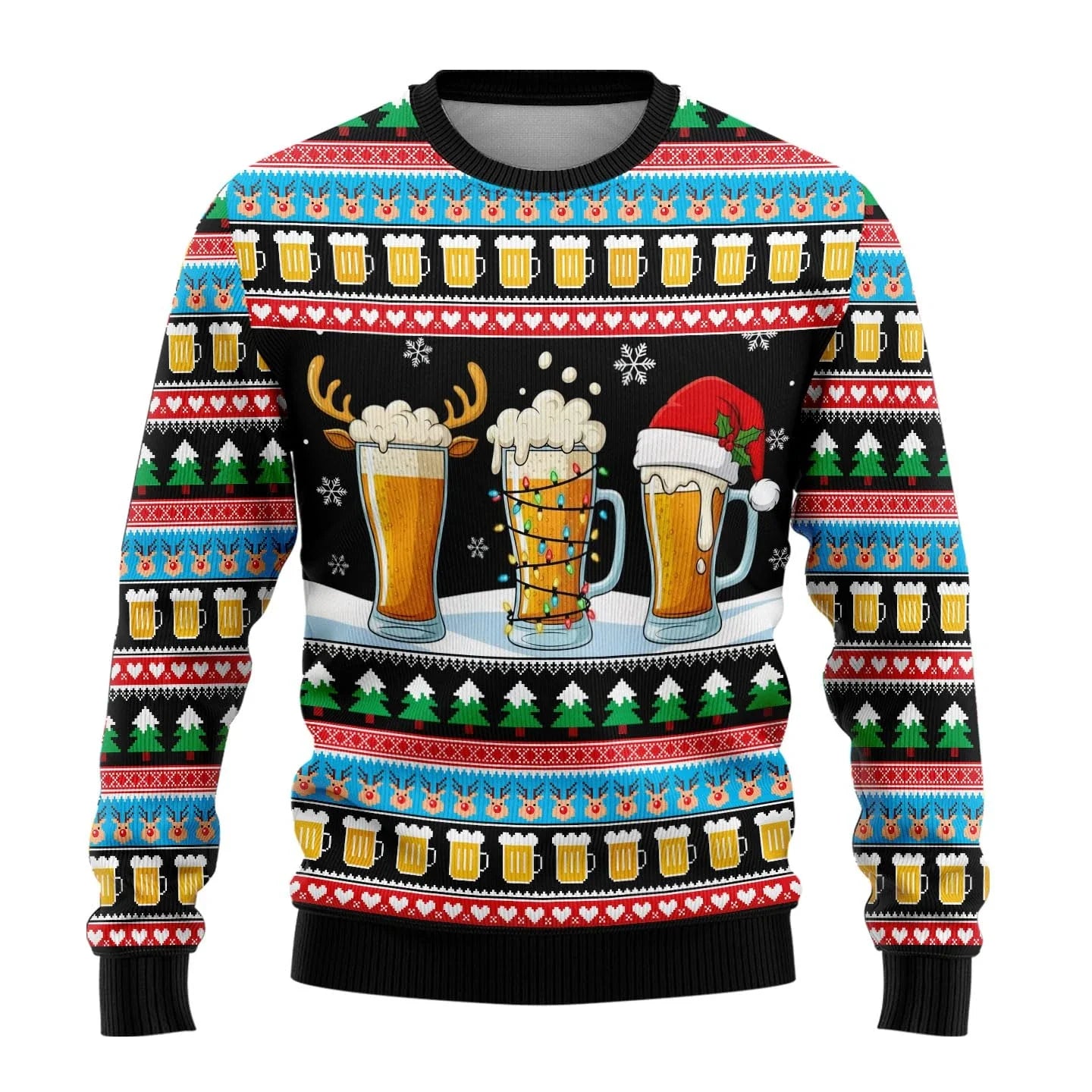 Unisex Funny Christmas Sweater - Round Neck Festive Jumper