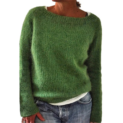 Sweater Women Warm Knitted Winter Fit Cozy Look