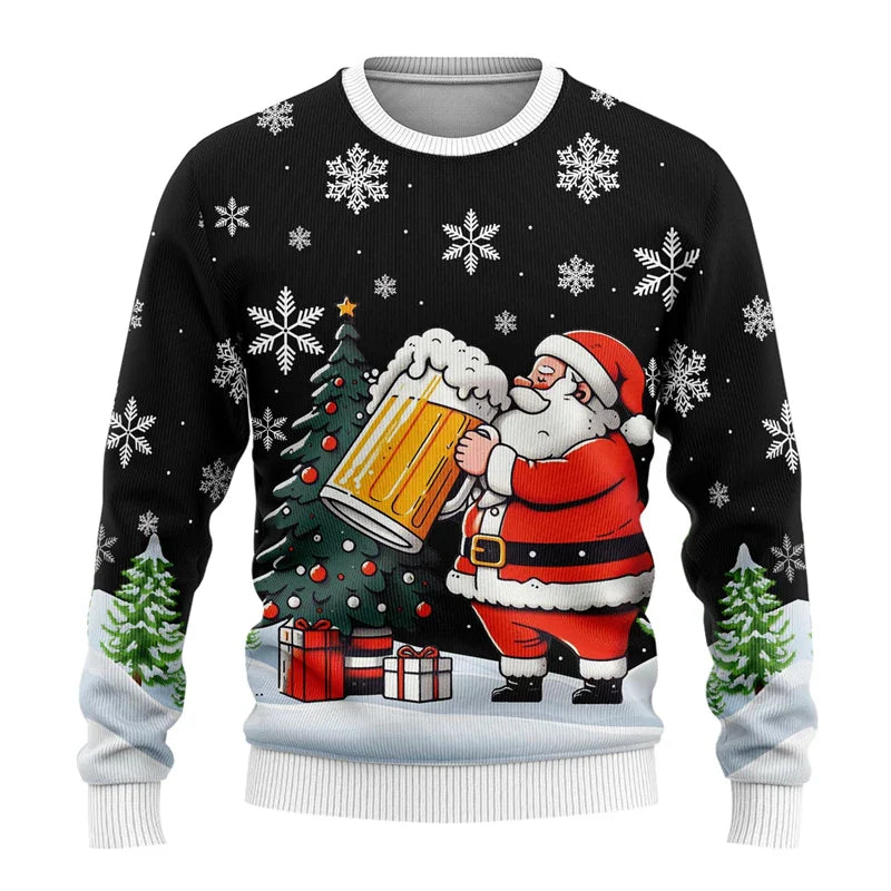 Funny Men’s Christmas Sweater - Warm Festive Holiday Jumper