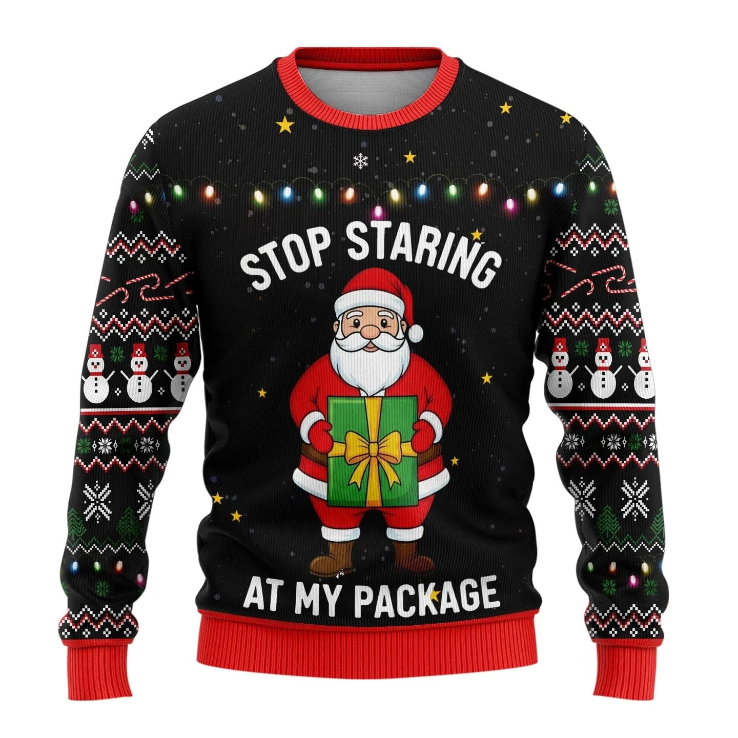 Unisex Funny Christmas Sweater - Round Neck Festive Jumper