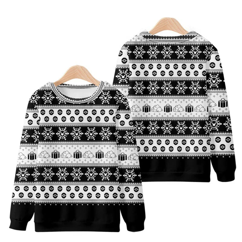 3D Printed Men’s Christmas Sweater – Warm Long Sleeve Festive Top