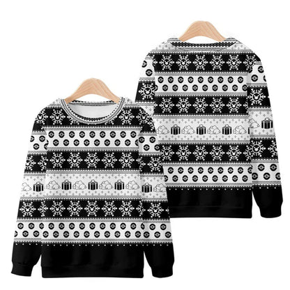 3D Printed Men’s Christmas Sweater – Warm Long Sleeve Festive Top