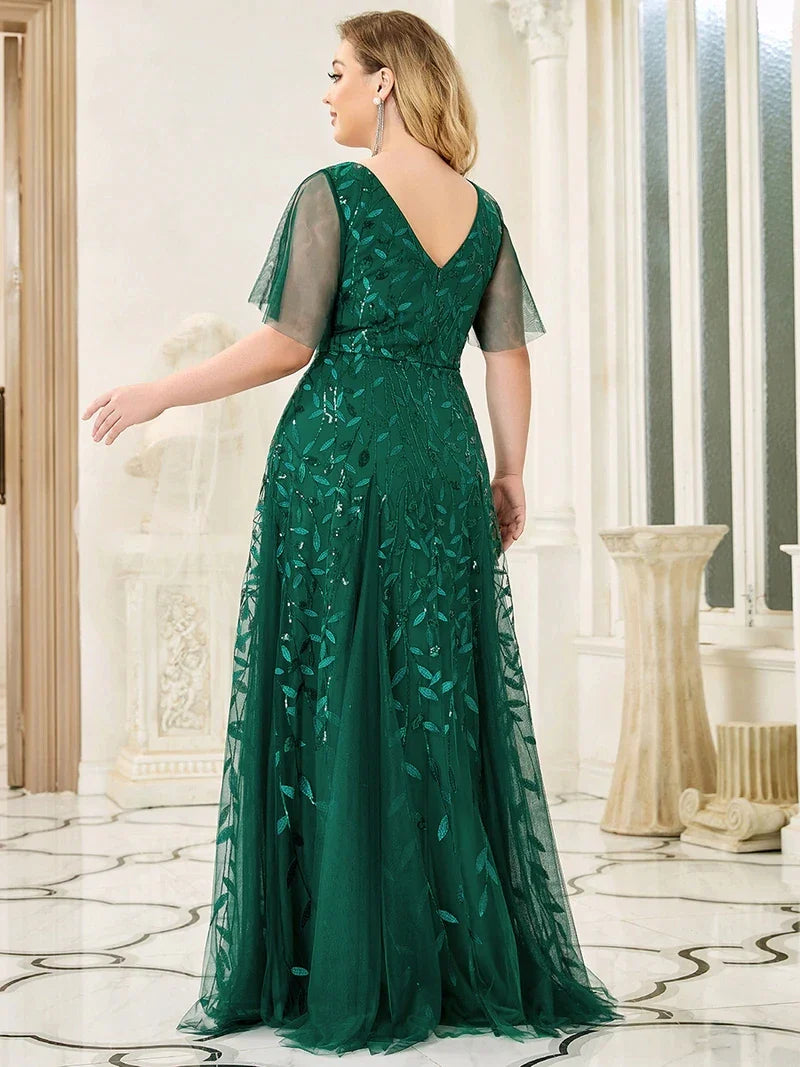 Plus Size Evening Dress – Maxi Long Dress for Women