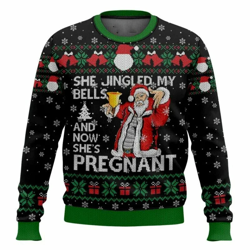 Unisex Ugly Christmas Sweater – Funny Xmas Jumper Round Neck