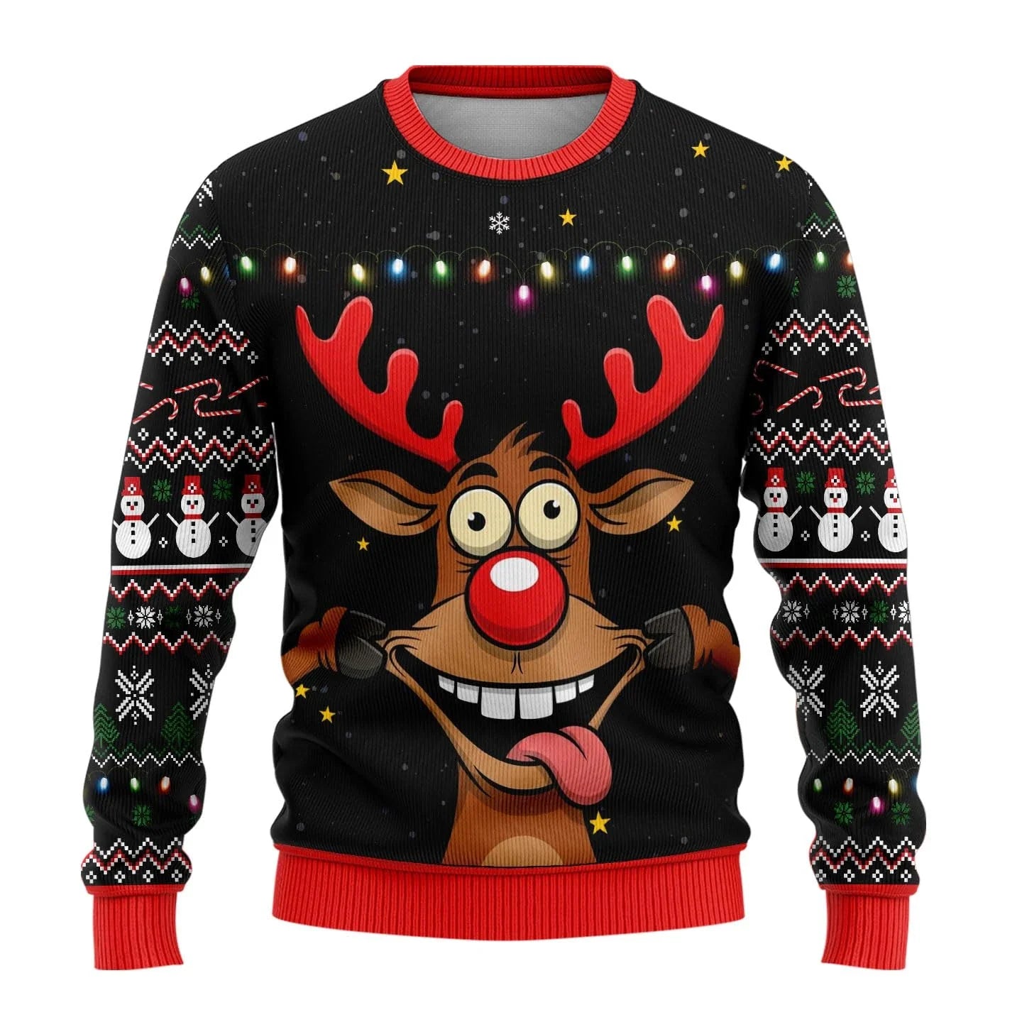 Unisex Funny Christmas Sweater - Round Neck Festive Jumper