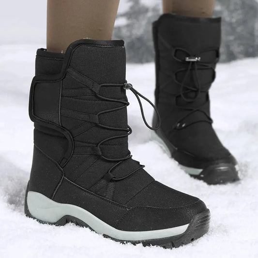 Men’s mid-calf boots - water-resistant with insulated lining, rugged sole and adjustable fit