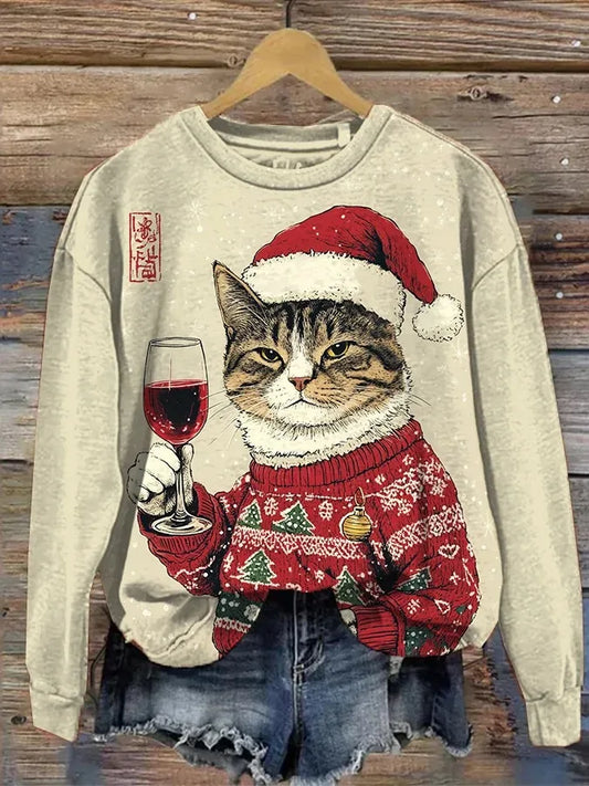 Animal Christmas Sweater Women - Oversized Jumper