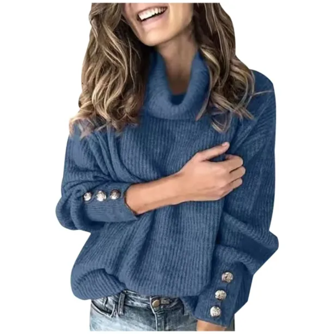 Sweater Women Warm Turtleneck Cozy Winter Style
