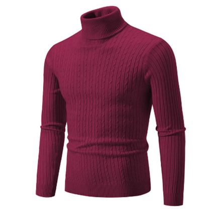 Turtleneck Sweater Men Warm Winter Pullover