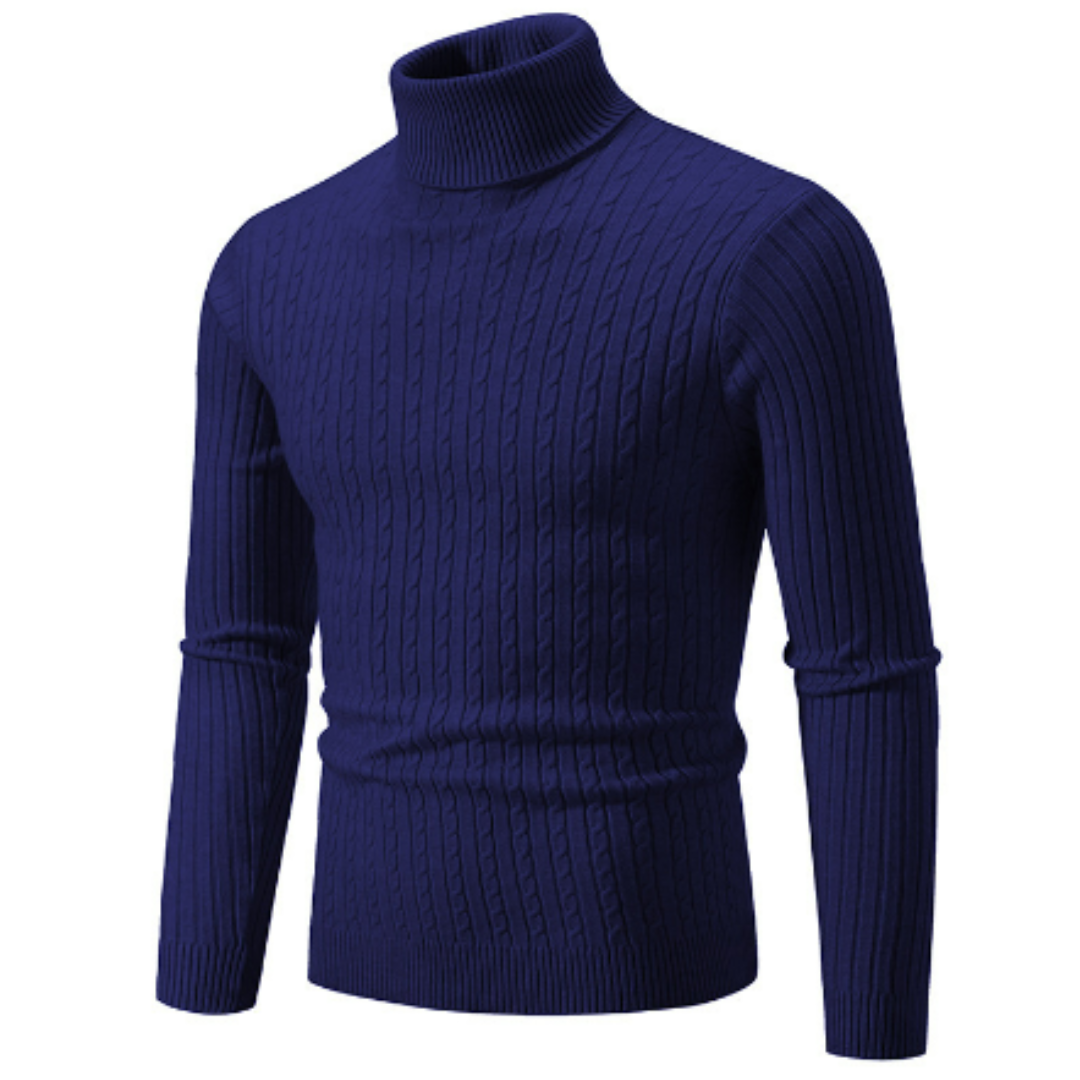 Turtleneck Sweater Men Warm Winter Pullover