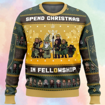 Men’s Knitted Christmas Sweater – Warm Winter Jumper