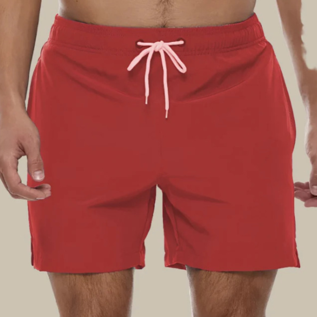 Swim Trunks Men Short Length Lining and Side Pocket