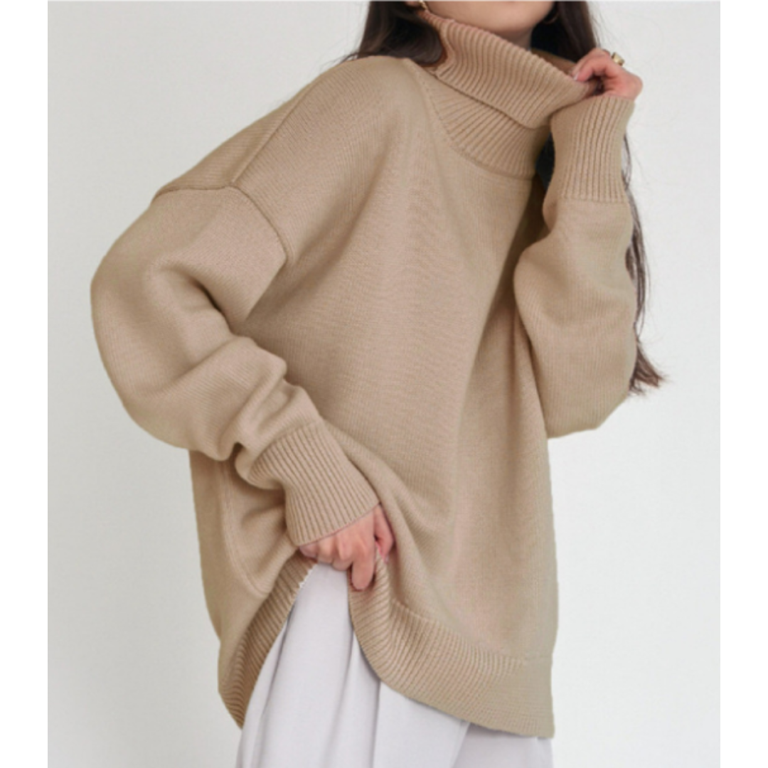 Turtleneck Sweater Women Warm Modern Long Sleeve Winter Jumper