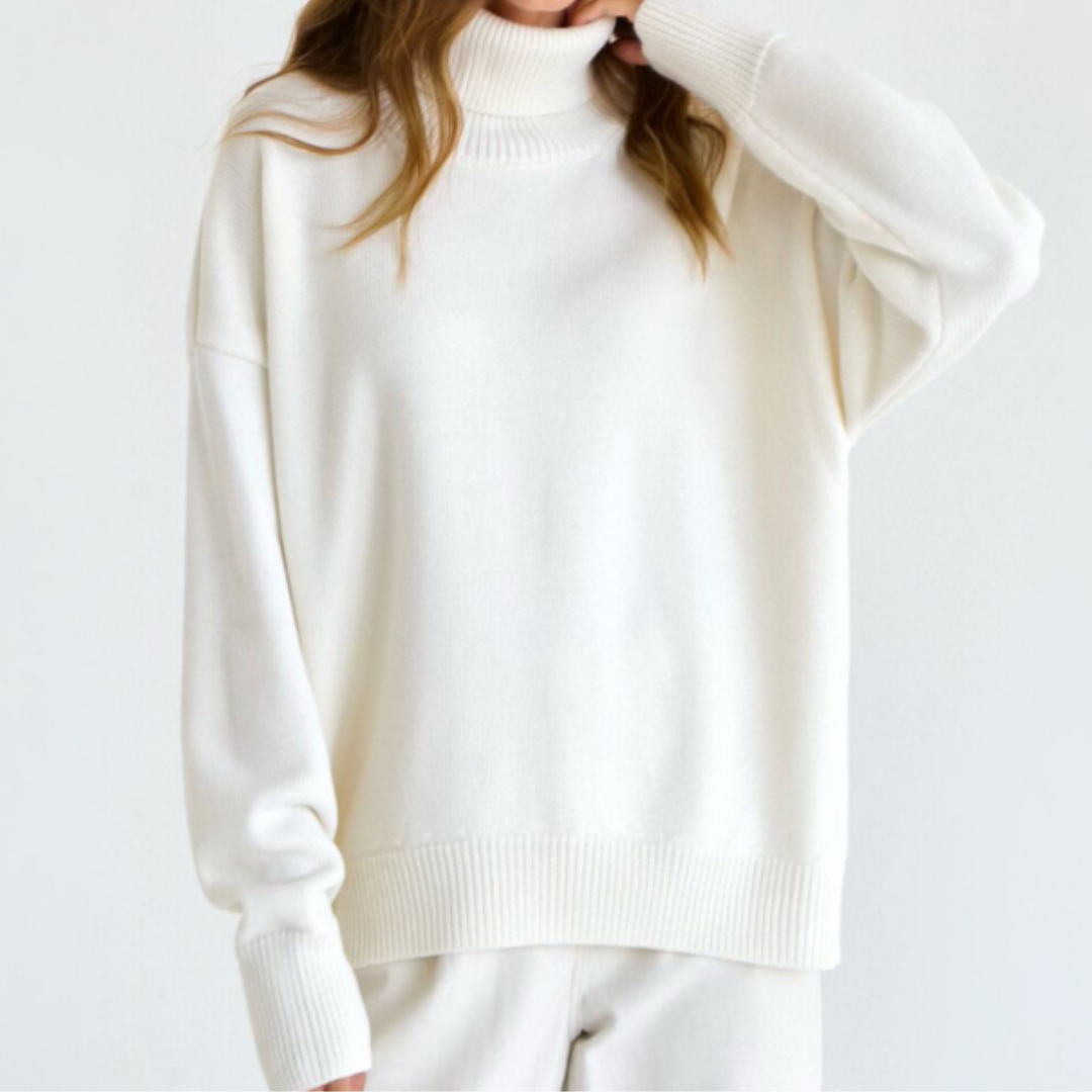 Turtleneck Sweater Women Warm Modern Long Sleeve Winter Jumper