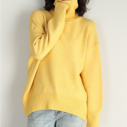 Turtleneck Sweater Women Warm Modern Long Sleeve Winter Jumper
