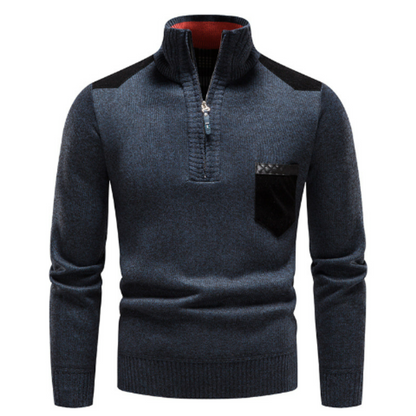 Sweater Men Warm Round Neckline Stylish Long Sleeve
