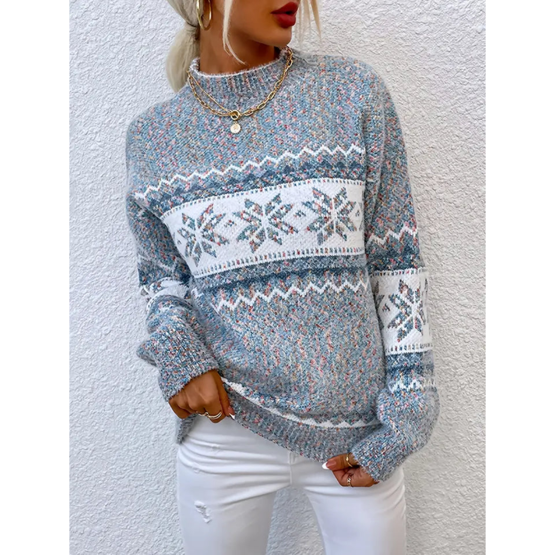 Sweater Women Warm Long Sleeve Knitwear Cozy Look