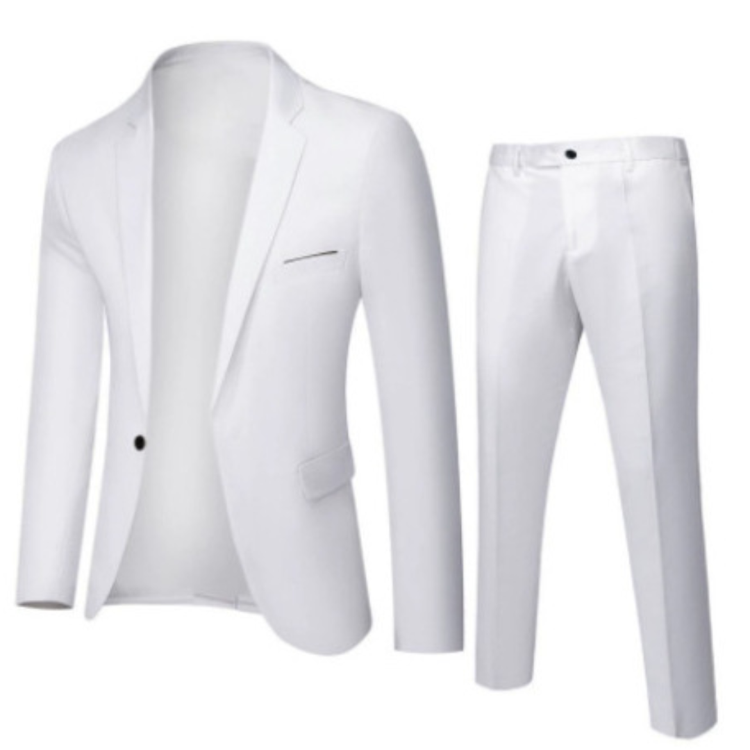 Suit Set Men Classic 2 Piece Wedding Guest Modern Fit