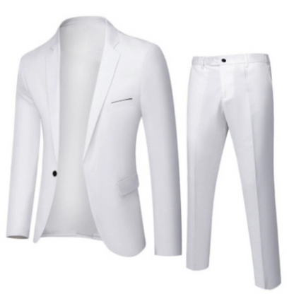 Suit Set Men Classic 2 Piece Wedding Guest Modern Fit