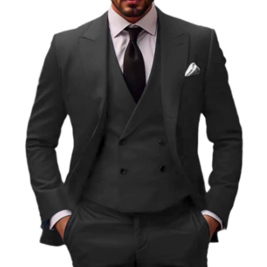 Suit Men Three Piece Comfort Fit Refined Style