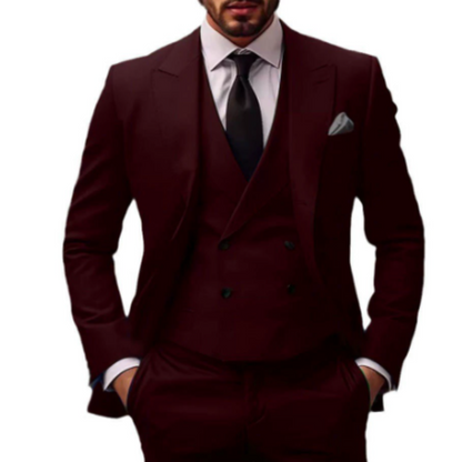 Suit Men Three Piece Comfort Fit Refined Style