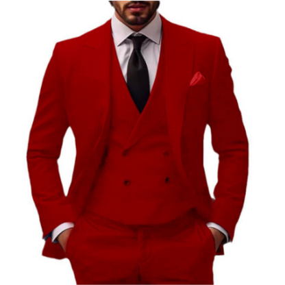 Suit Men Three Piece Comfort Fit Refined Style