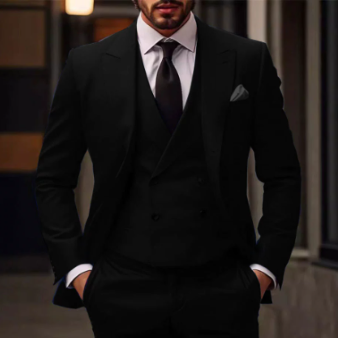 Suit Men Three Piece Comfort Fit Refined Style