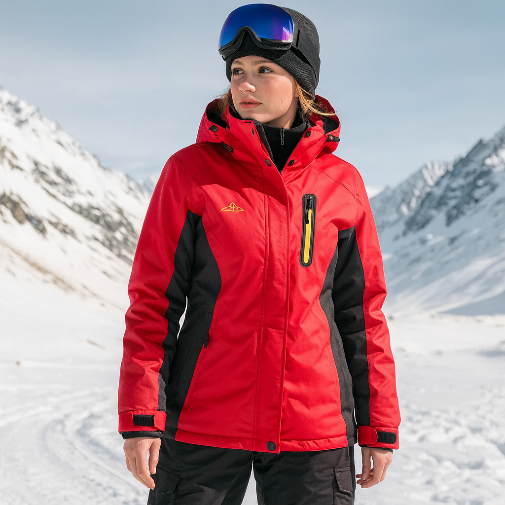 Ski Jacket Women Wide Fit Cut and Silhouette Shape Structure Form