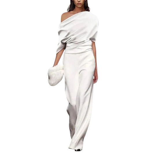 Women’s Elegant Spring Jumpsuit – Tailored Fit with Single-Breasted Neckline