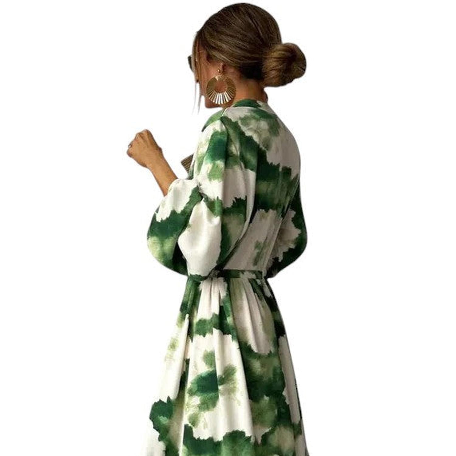 Women’s Long Sleeve Maxi Dress – Flowy and Sophisticated Style