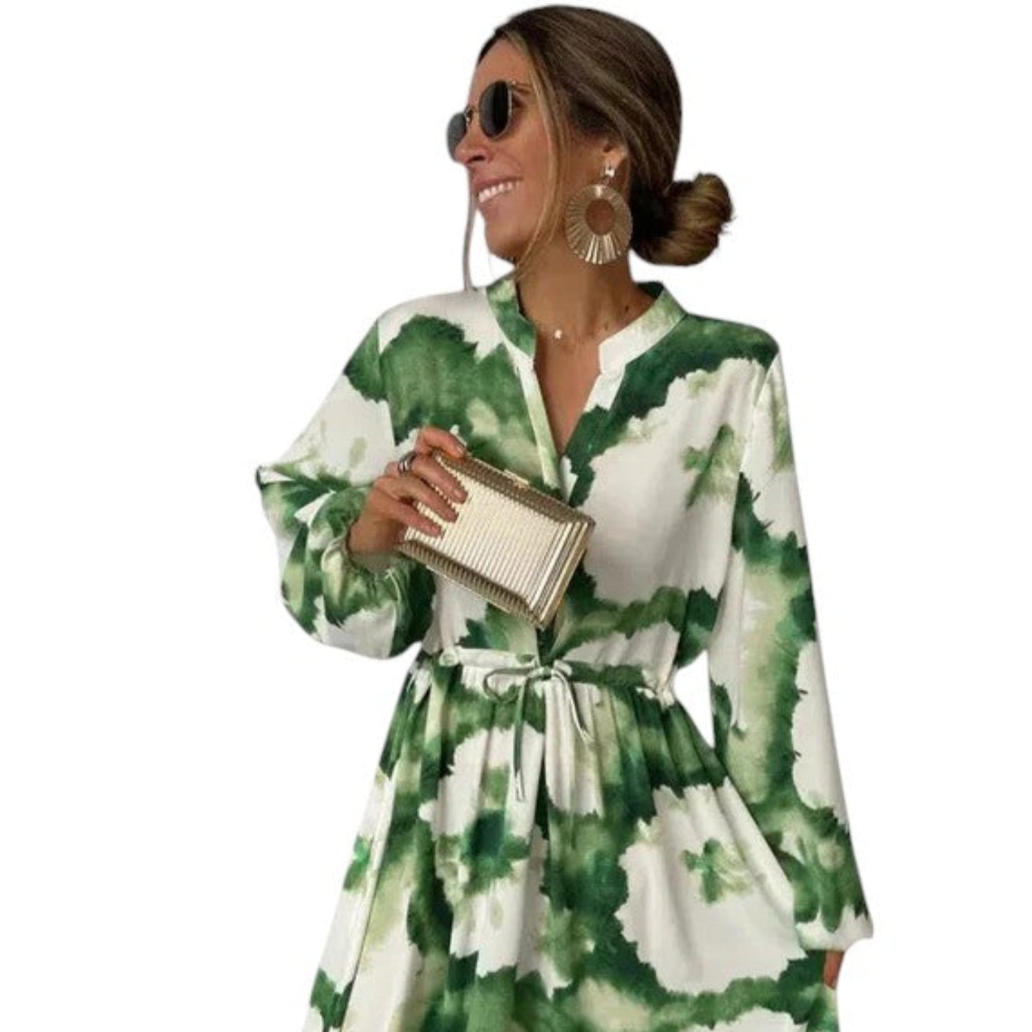 Women’s Long Sleeve Maxi Dress – Flowy and Sophisticated Style