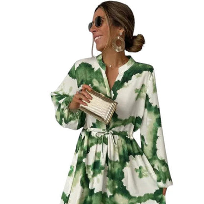 Women’s Long Sleeve Maxi Dress – Flowy and Sophisticated Style