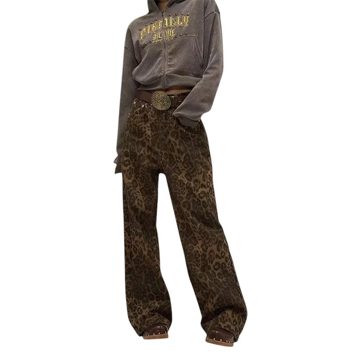 Women’s leopard print jeans – bold and stylish statement denim