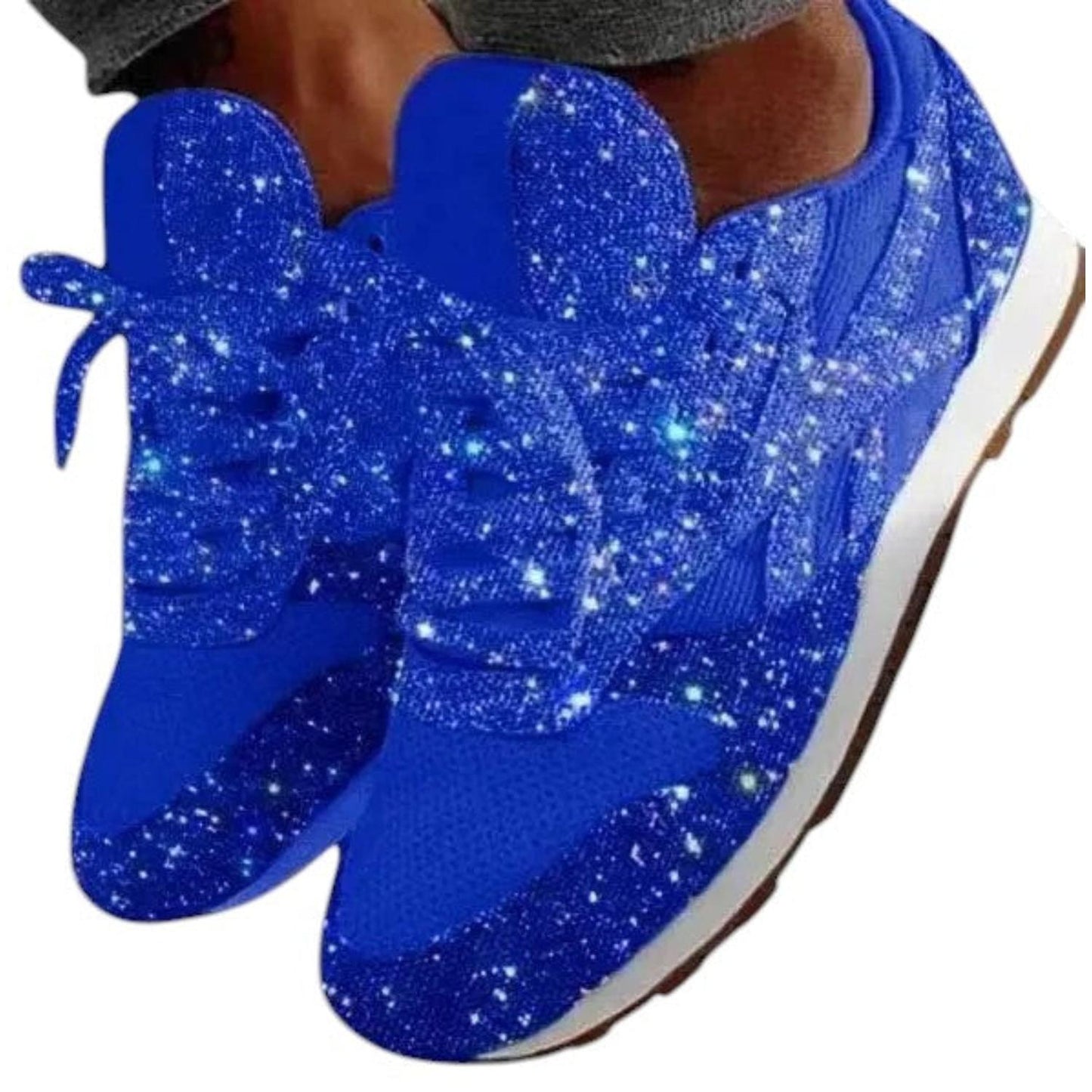 Women’s sparkle shoes – glitter finish and casual comfort