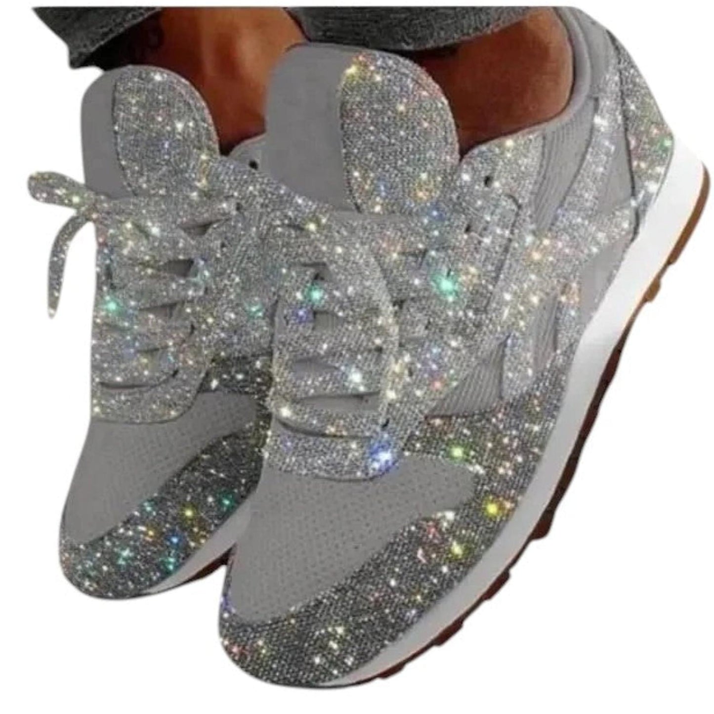 Women’s sparkle shoes – glitter finish and casual comfort