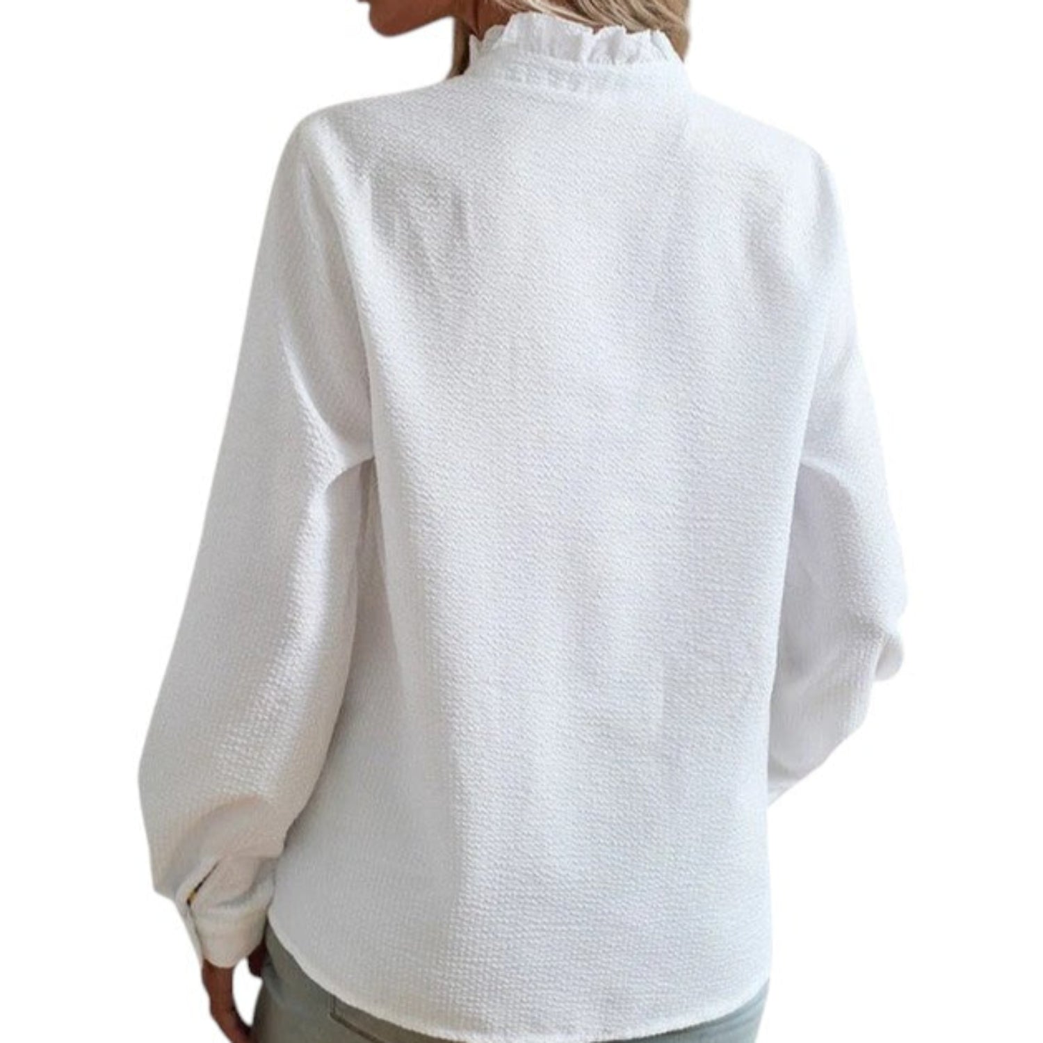 Women’s striped long sleeve blouse – Elegant smart-casual top