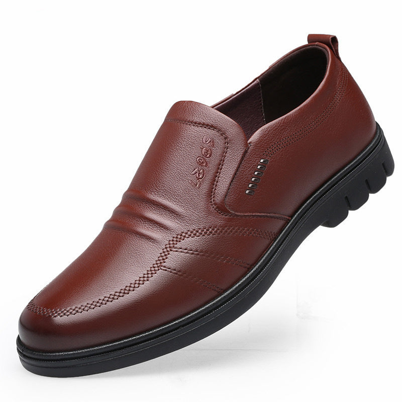 Non-Slip Men’s Leather Shoes – Comfort & Elegance