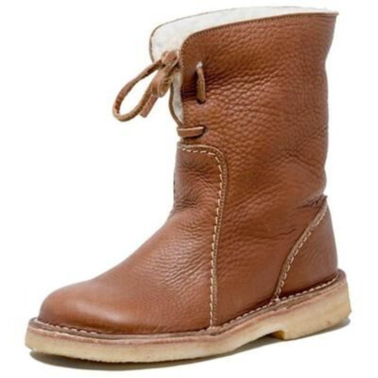 Ankle Boots Women Winter Warm Lined Boots for Cold Weather