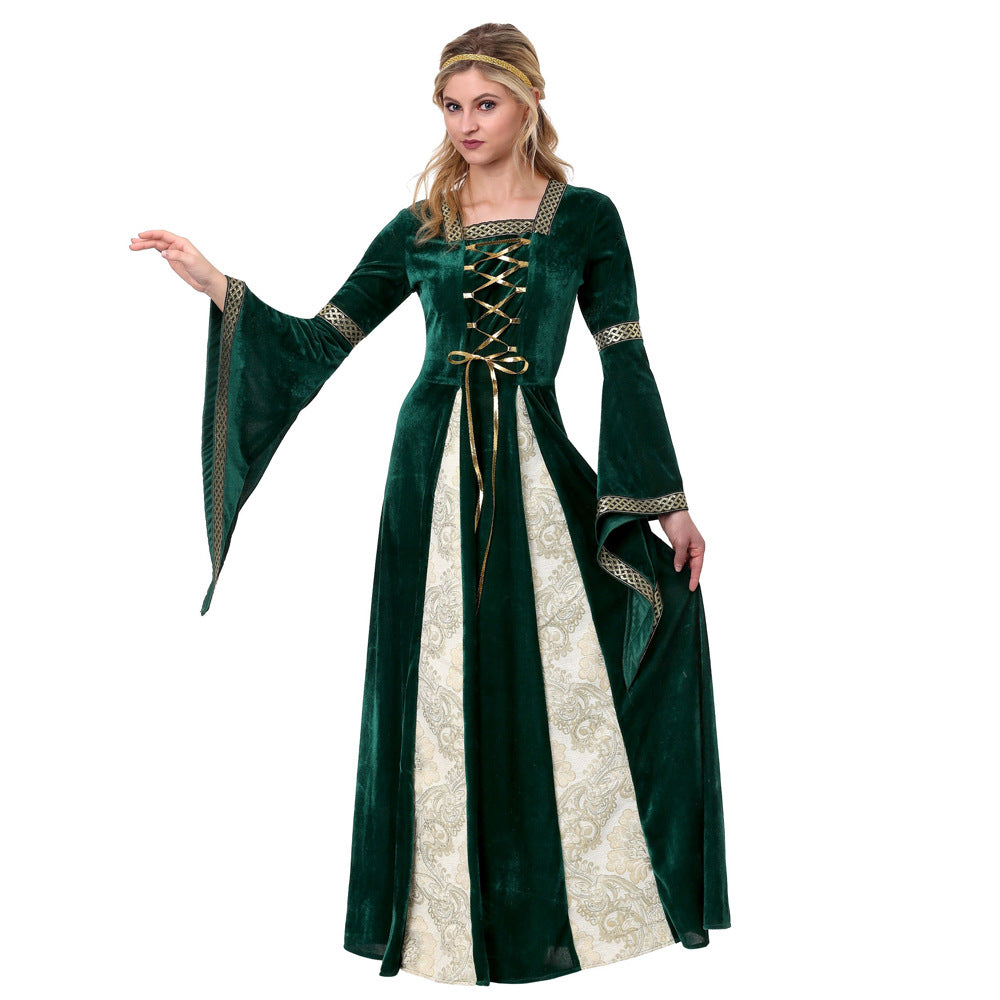 Girls’ princess halloween costume - long sleeve maxi dress