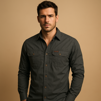 Cargo Shirt Men Relaxed Fit Outdoor Style for Everyday Comfort