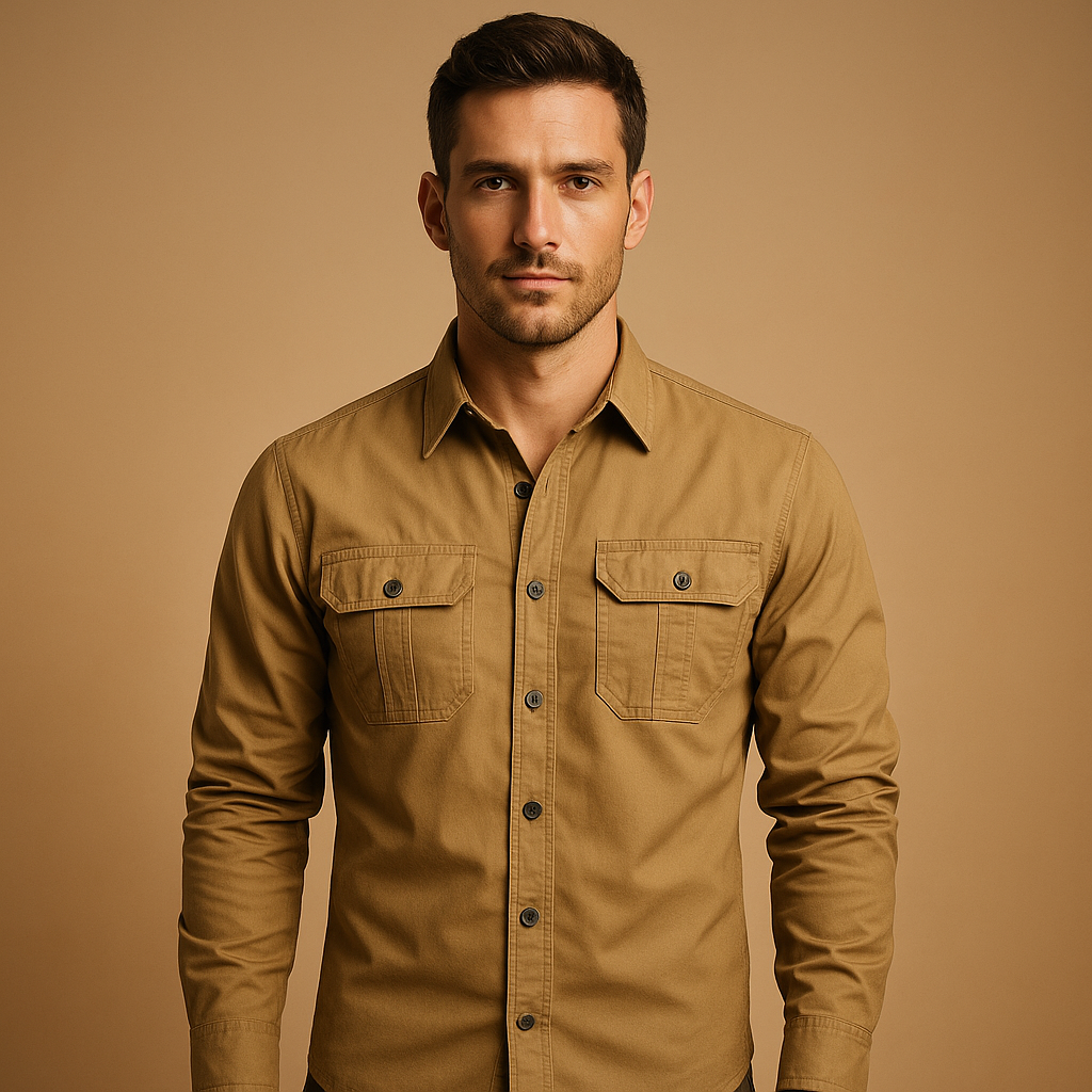 Cargo Shirt Men Relaxed Fit Outdoor Style for Everyday Comfort