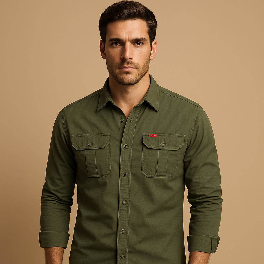 Cargo Shirt Men Relaxed Fit Outdoor Style for Everyday Comfort