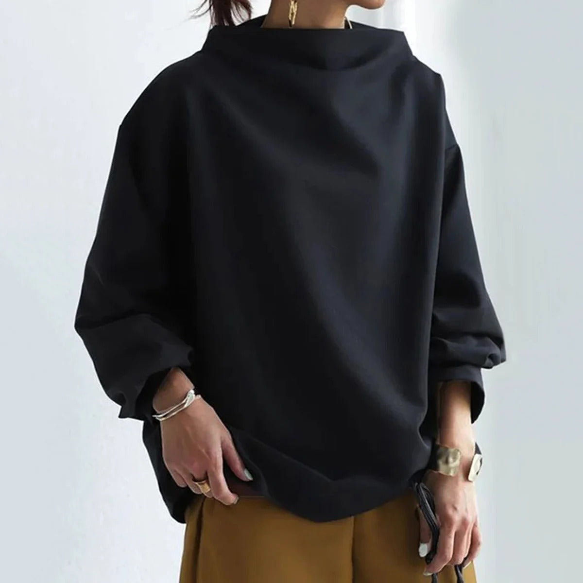 Long Sleeve Sweater Women Elegant Everyday Casual Look