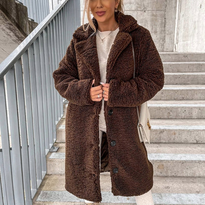 Winter Coat Women Cozy Soft Teddy Style Warm Outerwear