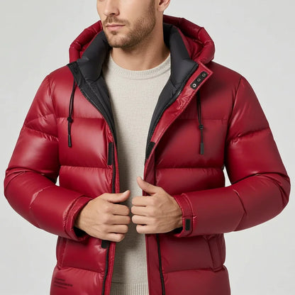 Winter Jacket Men Hooded Design for Outdoor Cold Weather
