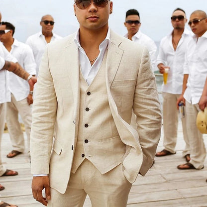 Suit Set Men Lightweight Summer Fit Breezy Style