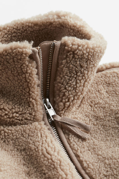 Teddy Coat Women Warm Zip Up Cozy Winter Jacket