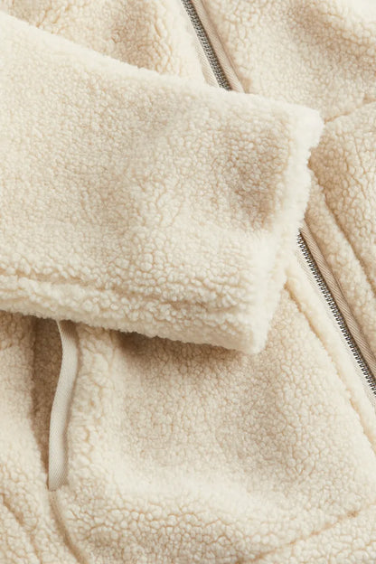 Teddy Coat Women Warm Zip Up Cozy Winter Jacket