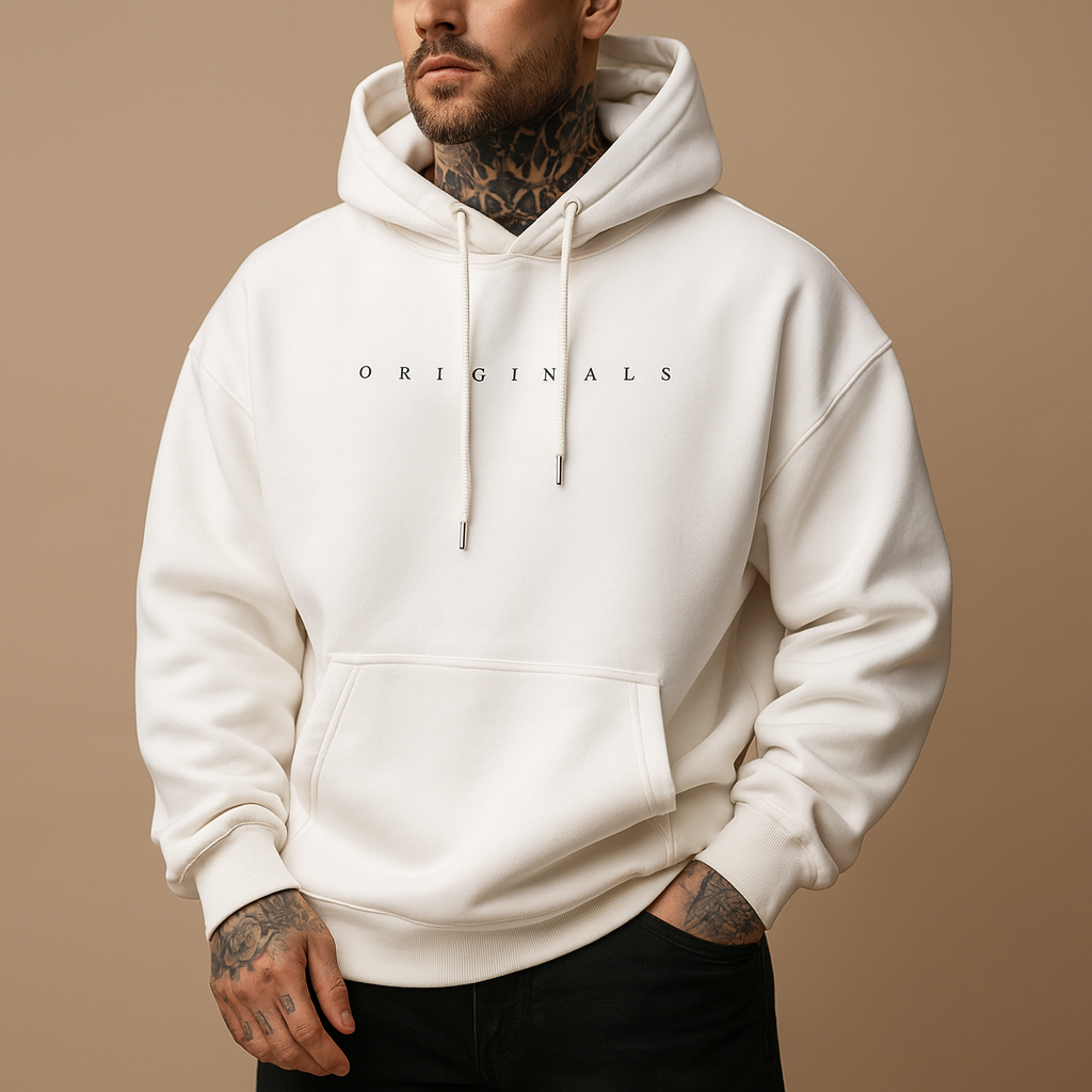 Sweatshirt Men Hooded Comfortable Fit Everyday Wear