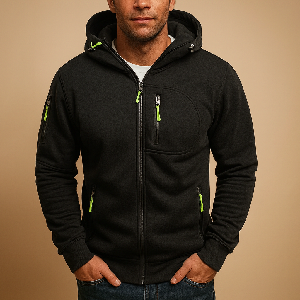 Men’s Zip Hoodie | Everyday Comfort Breathable Fit